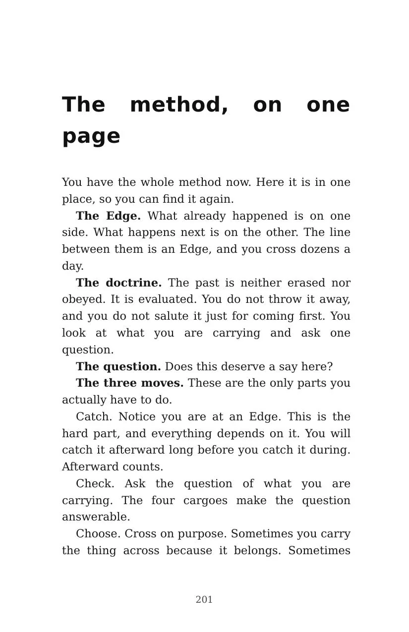 The Method on one page from Governing the Edge: The Next Room